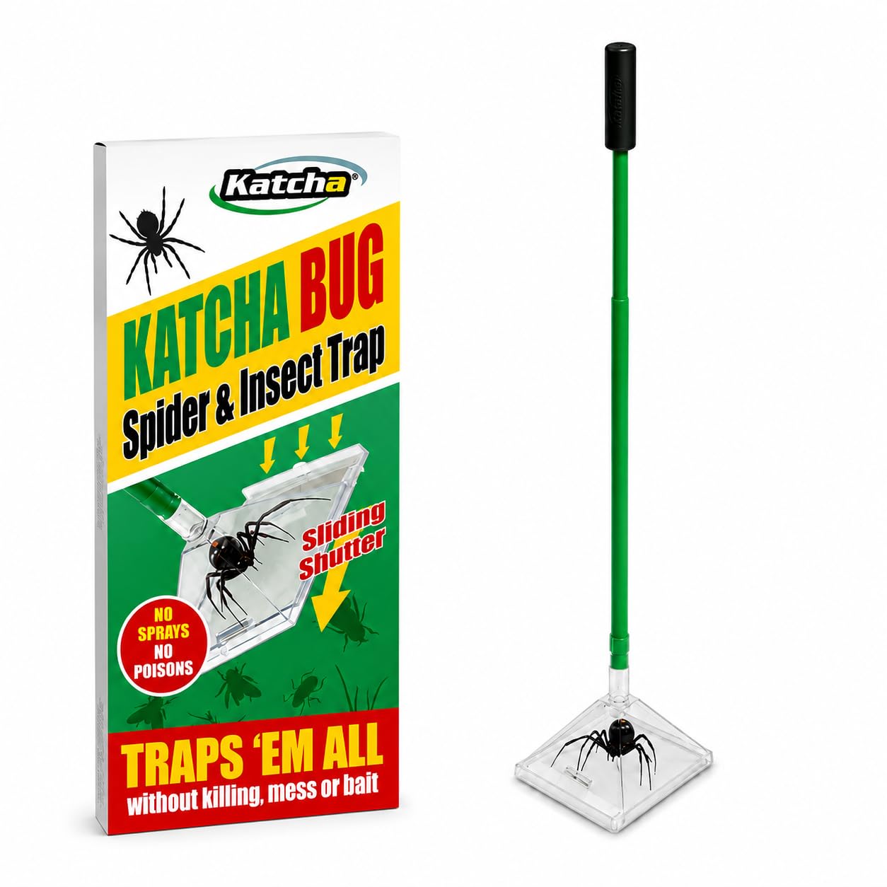 Spider Catcher - 2 Stick handle version