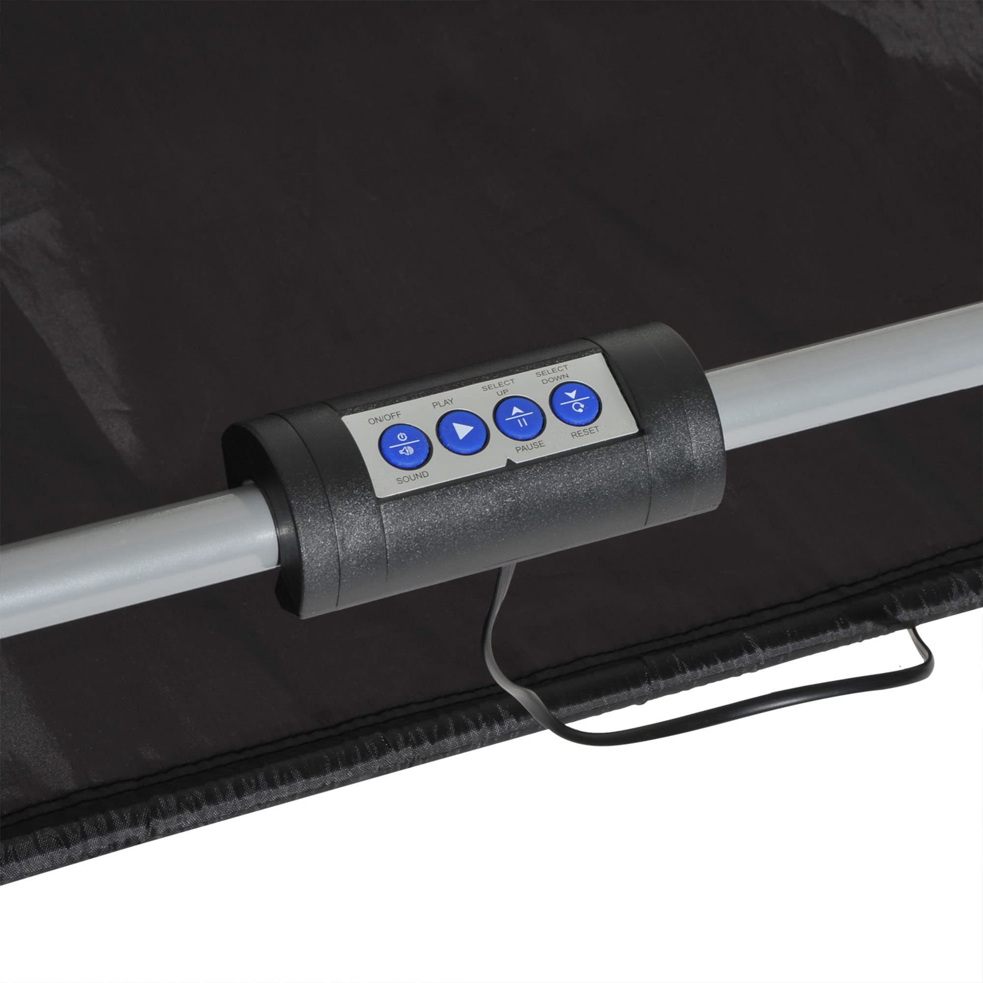 HOMCOM Juego de Canastas Plegable, Máquina de Baloncesto con Contador y Marcador Electrónico, Acero, 205x110x205 cm