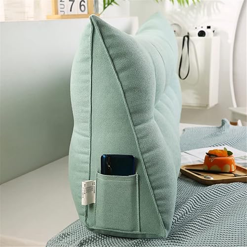 Miniatura 3 de Almohada triangular para cabecero de cama, almohada de lectura de cuña, cojín de sofá cama, respaldo grande, almohada de apoyo para dormitorio con
