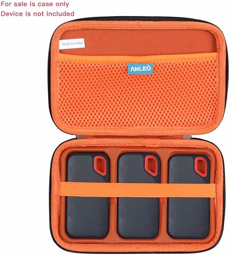 Miniatura 8 de Estuche rígido de viaje para SanDisk 500GB  250GB  1TB  2TB Extreme Portable SSD (azul cielo, funda para 3 discos duros)