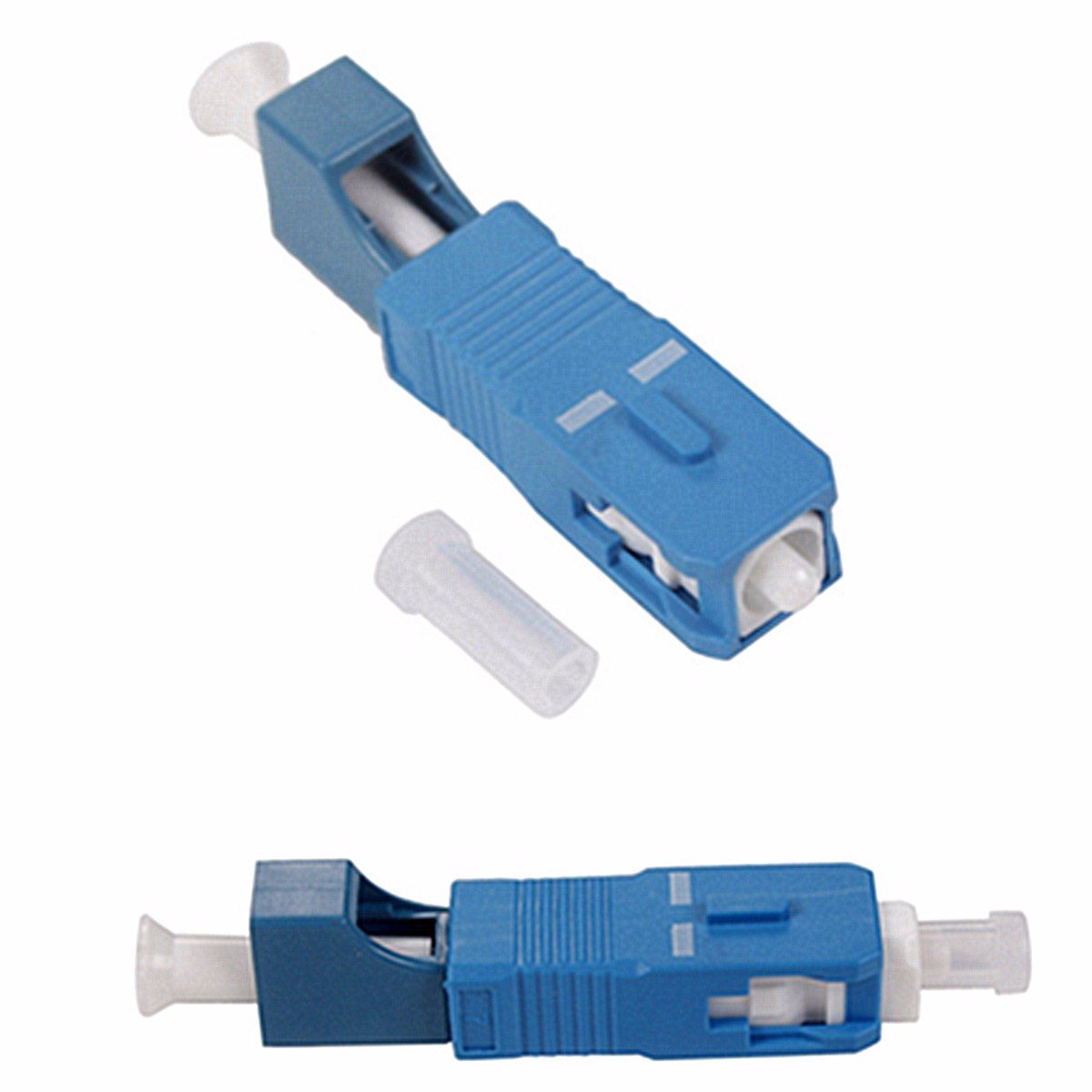 Jeirdus Simplex Glasfaser-Adapter – SC-Stecker Auf LC-Buchse Für OS1/OS2 Einzelmodus (Keramikhülse)