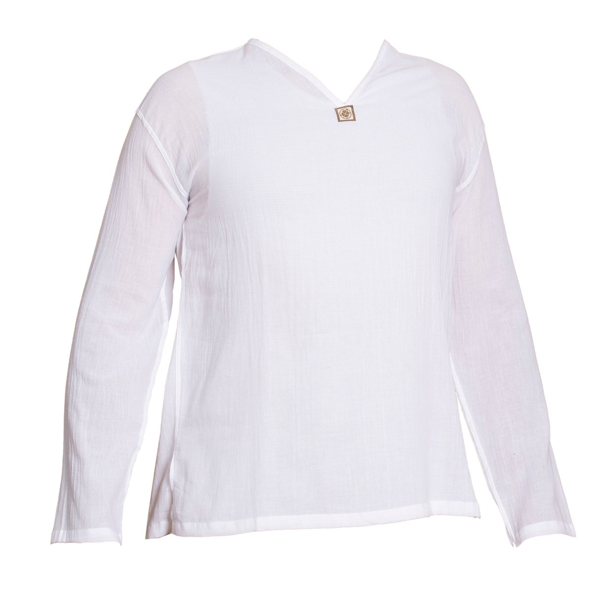 Panasiam Men's Buttonfree White Shirt, 'K', Nobutton, White, Xxl, Longsl.