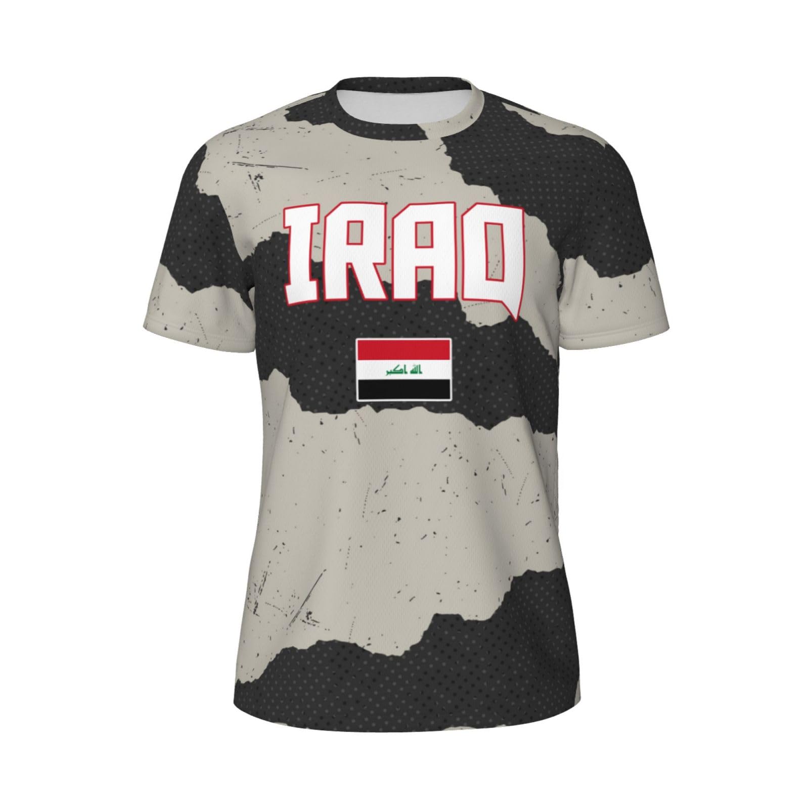 DABOYOZHZH Iraq Flag Cool Iraqans (22) Sports Jersey Mesh T-Shirt 3D Print for Running Cycling Soccer Tennis Fitness Climbing Shirts