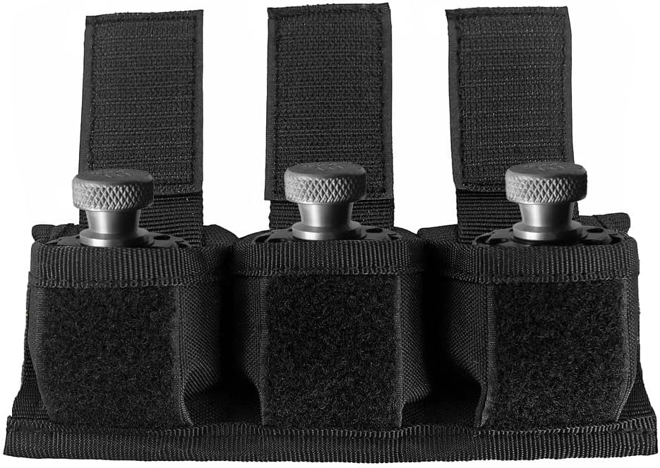 - Speedloader Pouch Revolver Triple Speed Loader Belt Case Universal Fits .22 .38 .357 .44 Mag 5 & 6 Shots Speedloader Holder