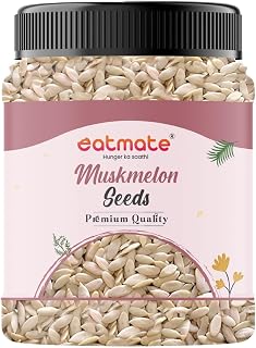 Eatmate Natural Muskmelon Seeds | Kharbooj Magaj | Kharbhuja Beej for Eating | High in Protein, Potassium, Magnesium & Iro... Price In India