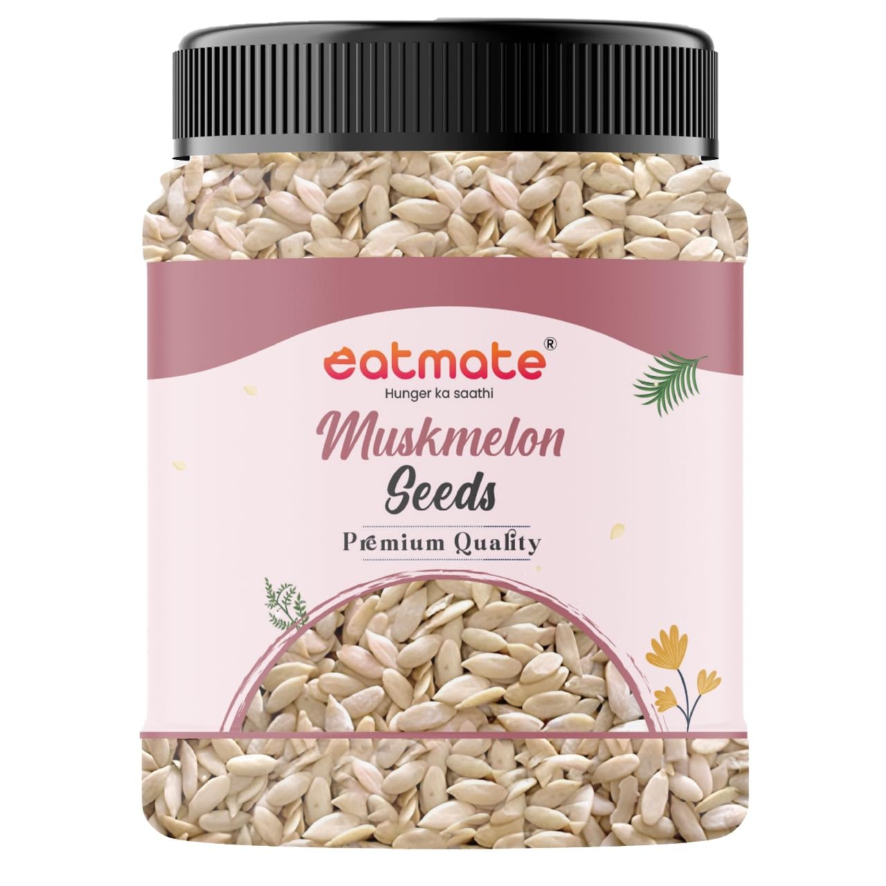 Eatmate Natural Muskmelon Seeds | Kharbooj Magaj | Kharbhuja Beej for Eating | High in Protein, Potassium, Magnesium & Iro...
