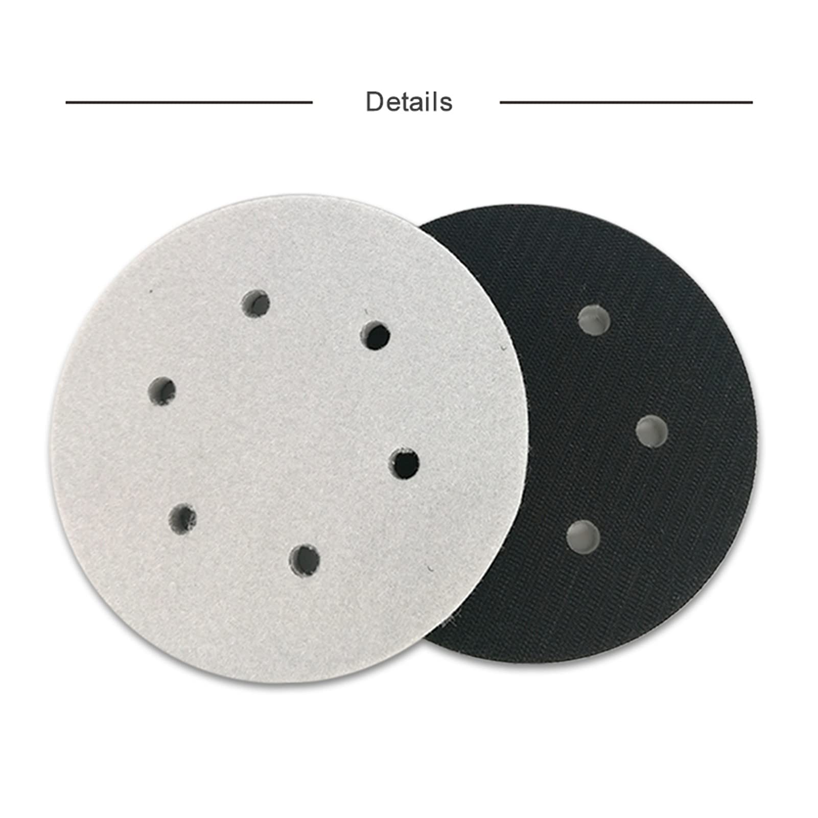 Cepillo de esponja de lija lijado 6 "Agujero de 150 mm 6 pulgadas de alta densidad de la almohadilla de la almohadilla de pulido de espuma y el bucle, utilizado para la protección contra la protección