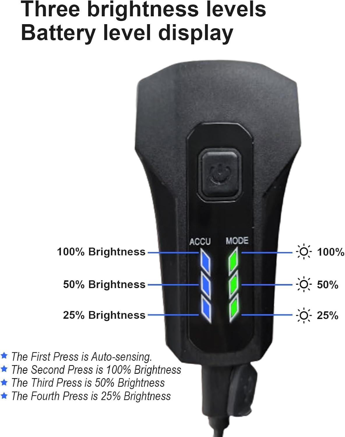 ANTELA Luci Bici Anteriori & Posteriori | USB Ricaricabile LED, con Sensore Automatico, Kit di Impermeabile Luce Bici, Ispezione dei freni, per Guida Notturna