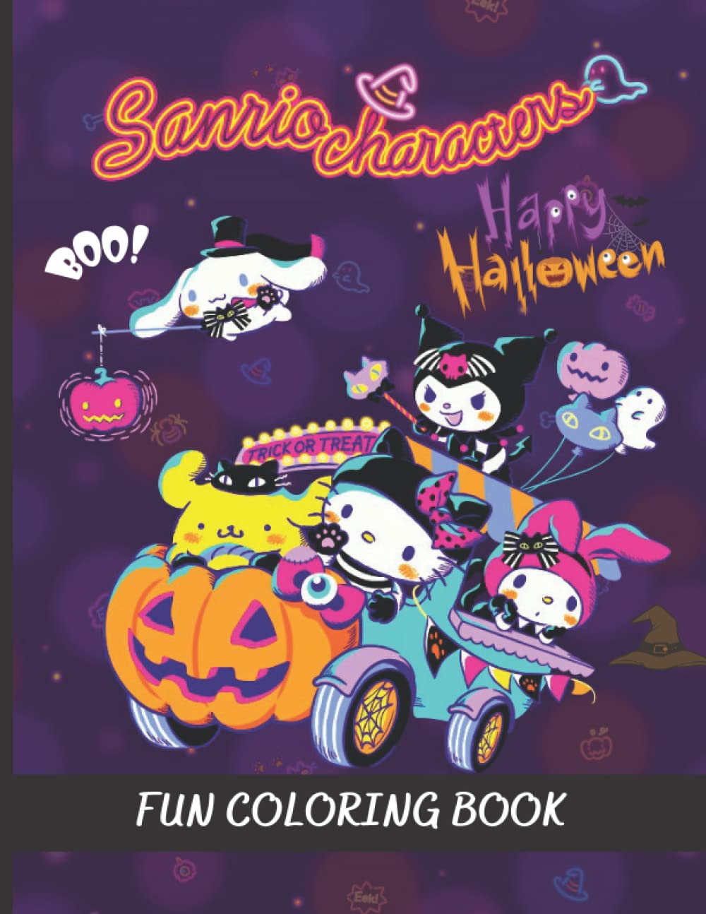 Buy Sanrio Halloween Fun Coloring Book: Coloring Book For Kids With ...