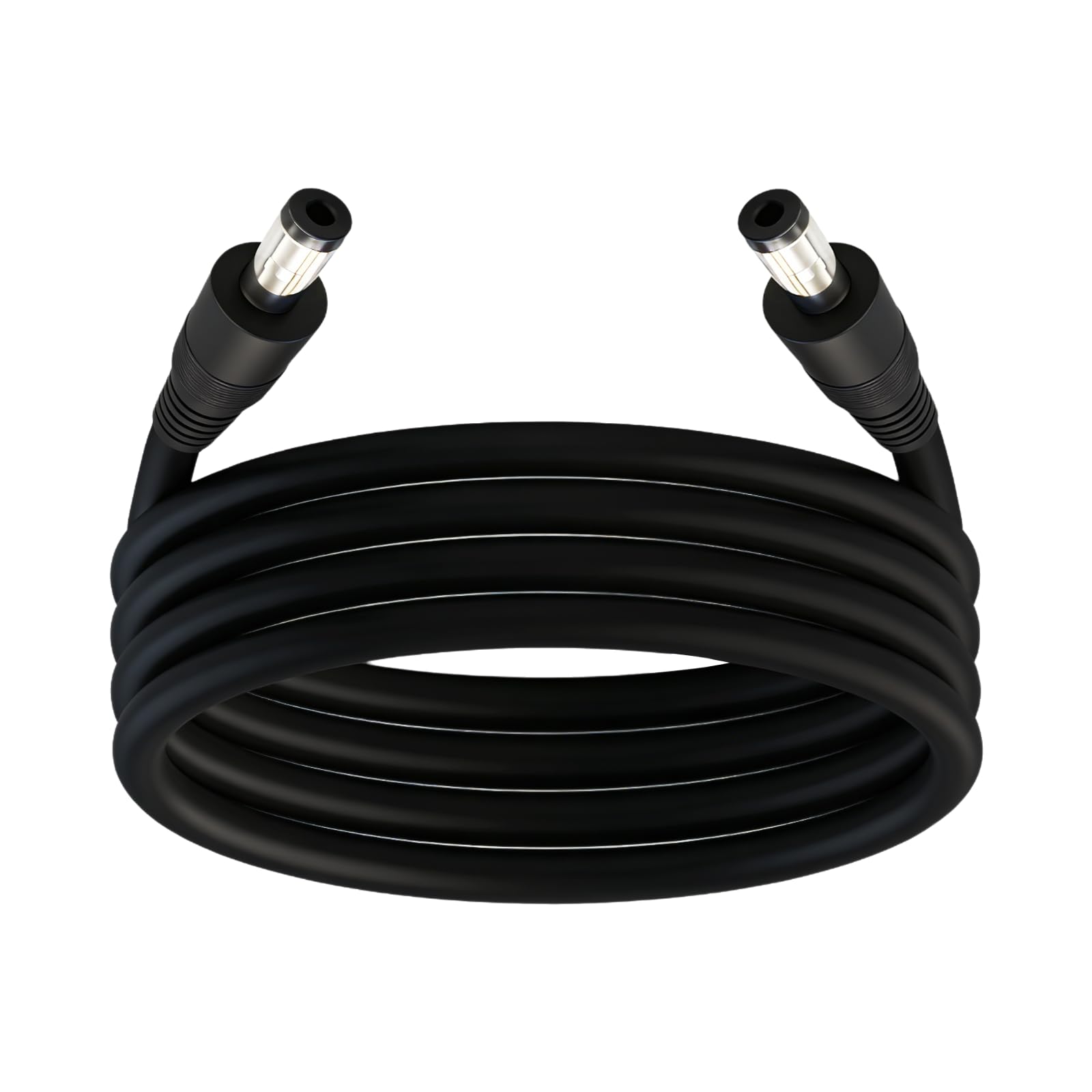 Przedłużacz (14 AWG, 5521 mm, wtyczka na wtyczkę, 12 V/24 V/36 V przedłużacz prądu stałego (czarny), odpowiedni do taśm LED, kamer monitorujących, chłodnicy samochodowej, panelu słonecznego, 1 sztuka