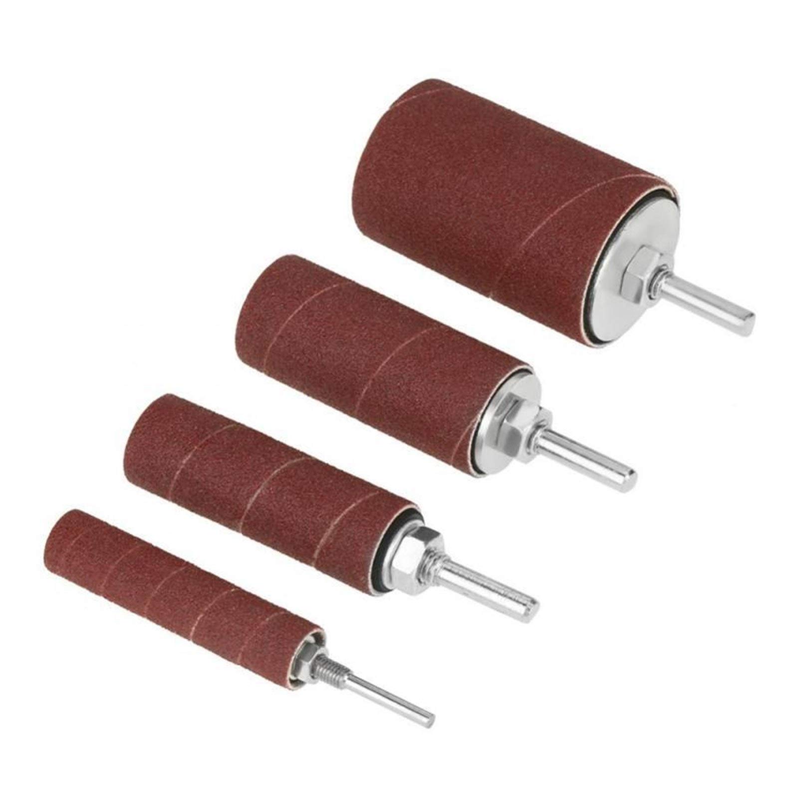 Cabezal de pulido y esmerilado Grupo de percusión del tambor de lijado Sander kit que incluye abrasivos mangas de tambor Mandriles de goma for la prensa de taladro de la madera kit 20pcs / set
