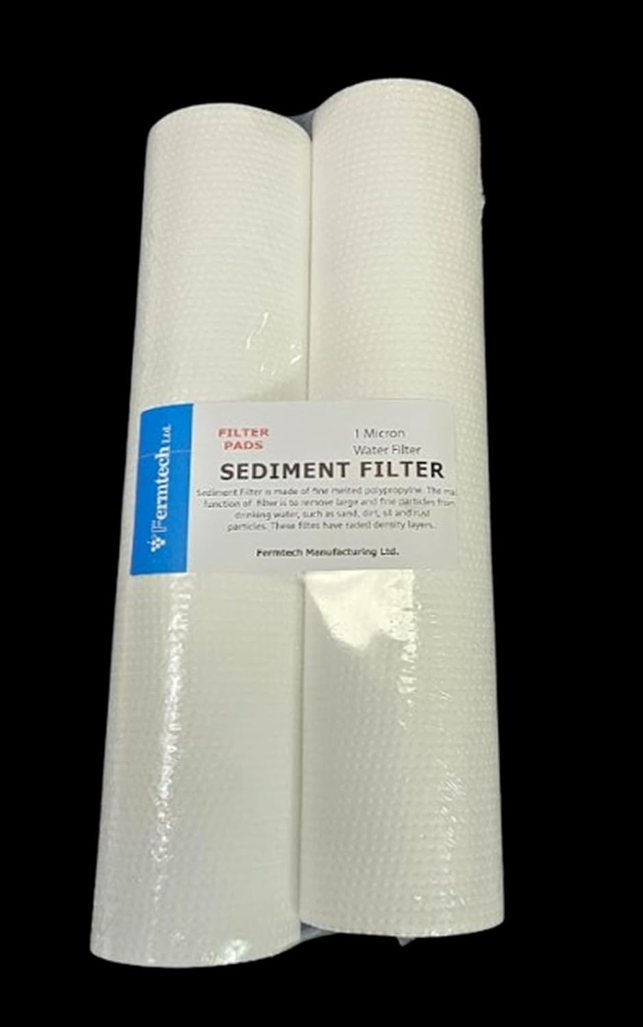 1 micron 10" x 2.5" Whole House Water Filter Cartridge | Sediment Water Filter Replacement for 10 Inches Reverse Osmosis System Compatible with Culligan, Pentek, and Other Brands | Pack of 2