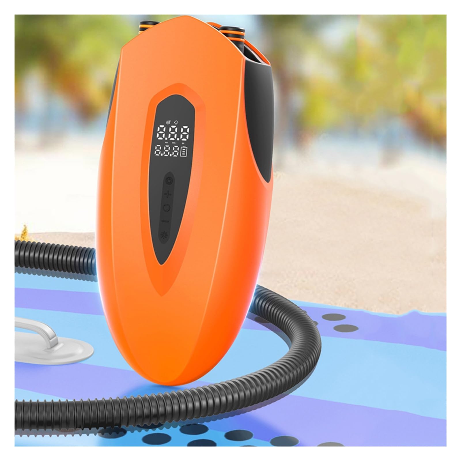 Inflador Electrico, Bomba de aire eléctrica for tabla de SUP de 20 PSI con apagado automático y pantalla digital.