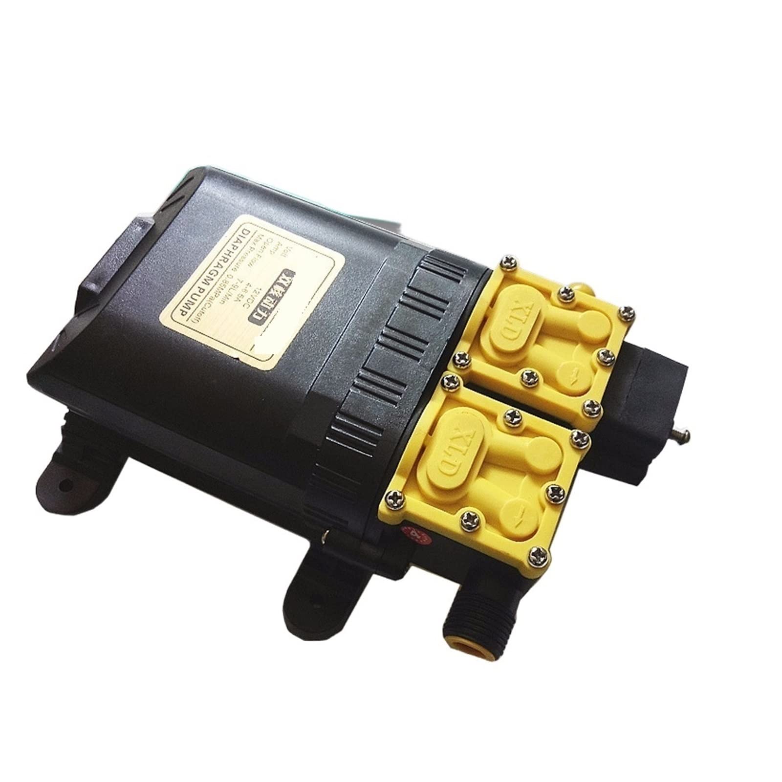Dc 12v 125psi 9l/min rolnicza elektryczna pompa wodna podwójna pompa zasilająca mikro wysokociśnieniowy membranowy zraszacz wody myjnia samochodowa(12V intelligent)