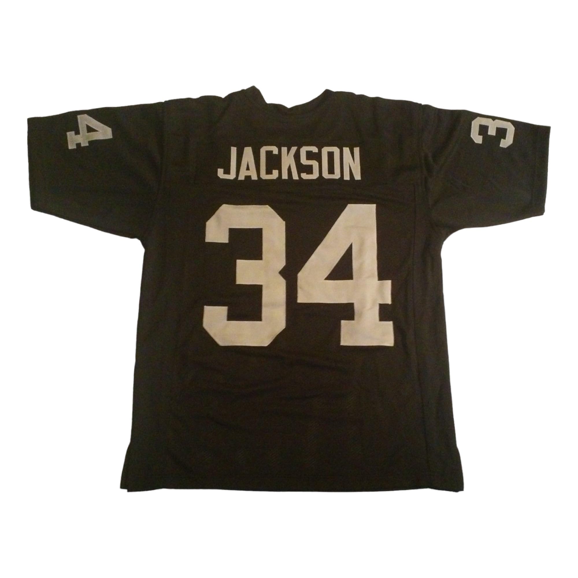 Generic Custom Bo Jackson Jersey Stitched Black Football New No Brand/Logos (US, Alpha, X-Large, Regular, Regular, Black)
