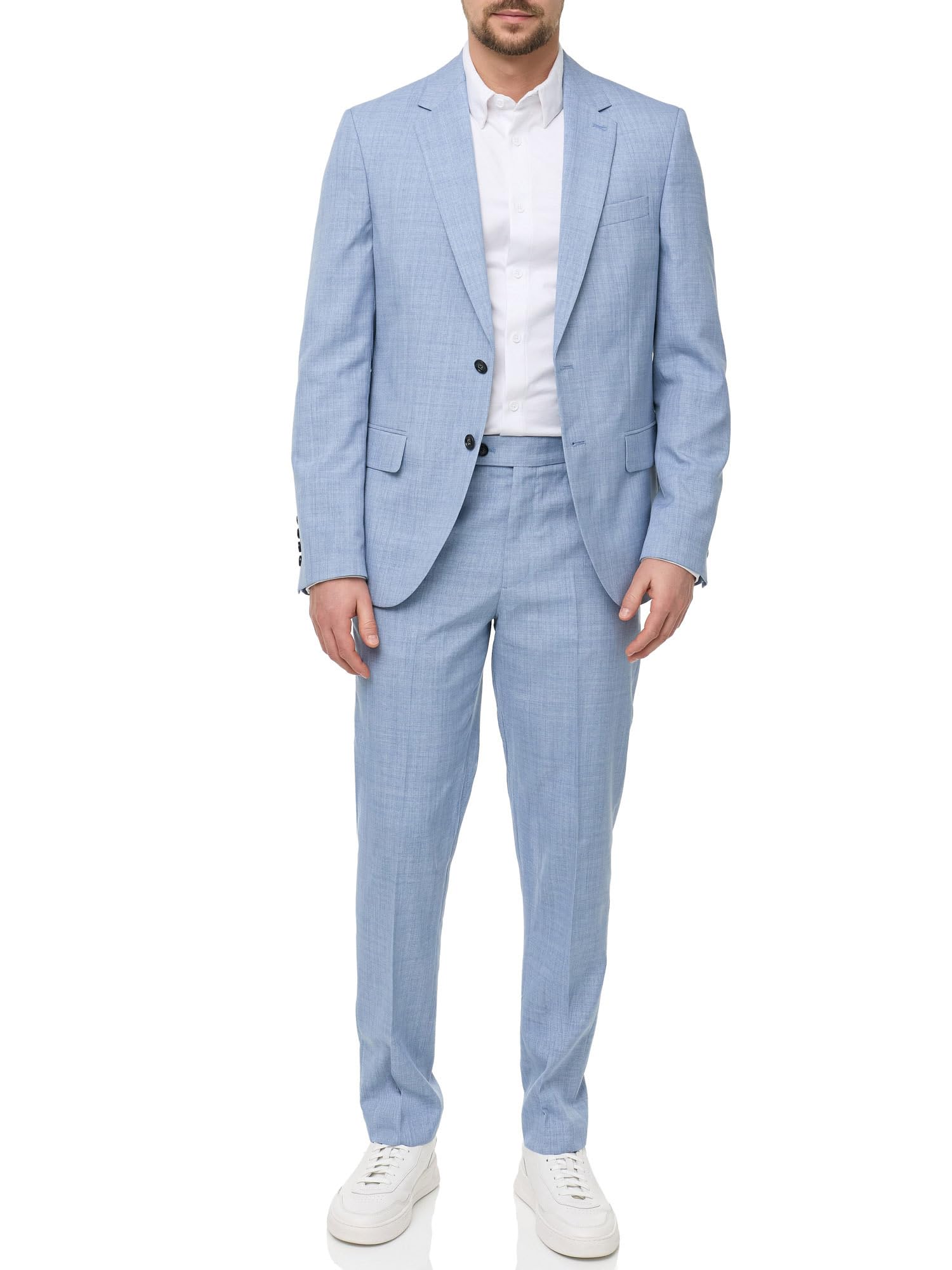JEFF Herren JFElliot Elegante Anzughose Businesshose Stoffhose mit Stretch | Elegante Businesshose im Regular Fit mit Stretch, Stoffhose, Herrenhose, Alltagshose, Freizeithose, Anzughose für Männer