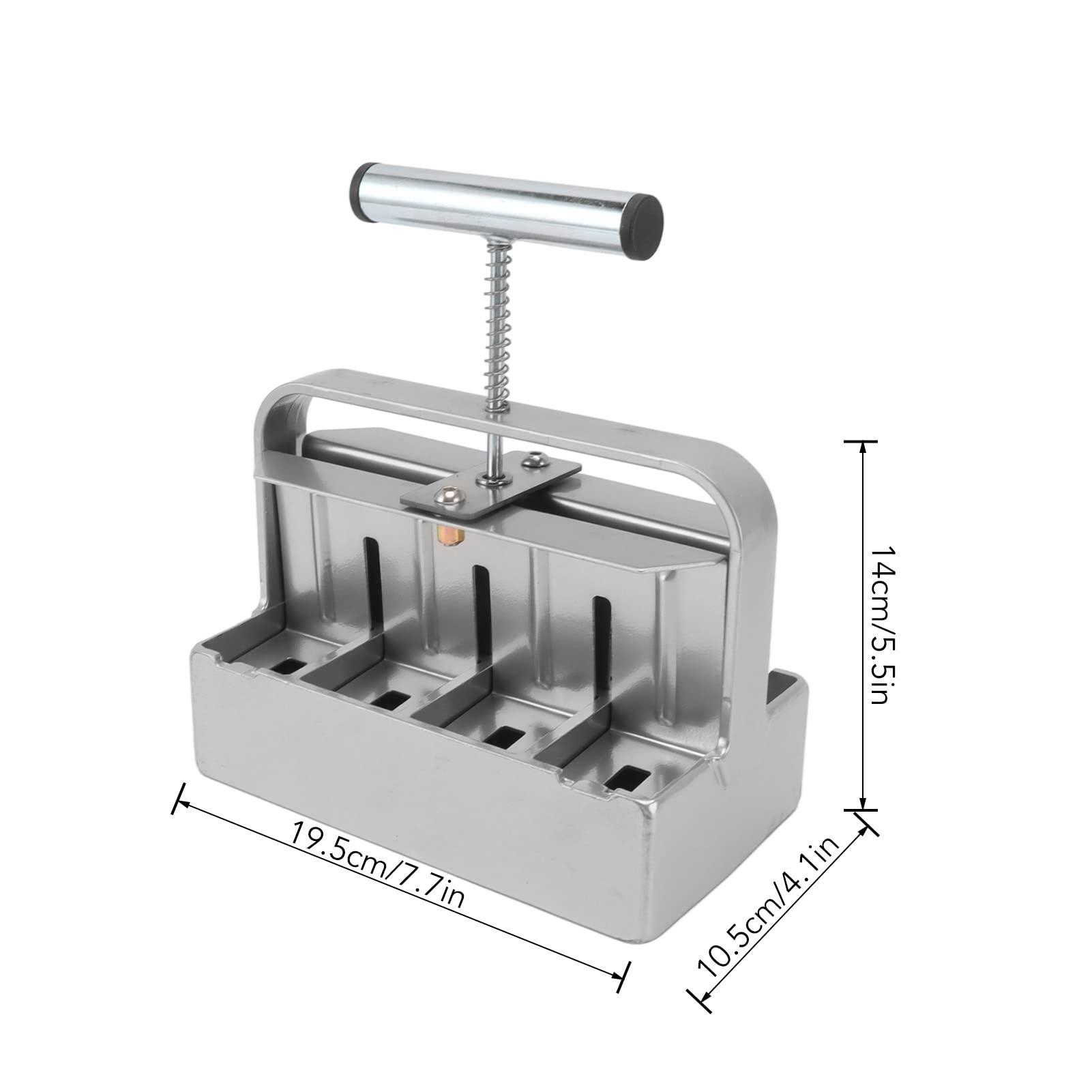 Fabricant de Blocs de Sol Manuel à Double Rangée – 8 Bloqueurs de Sol de 4 Cm, Outil de Jardinage Essentiel pour Les Jardiniers, Idéal pour la Germination et la Plantation des