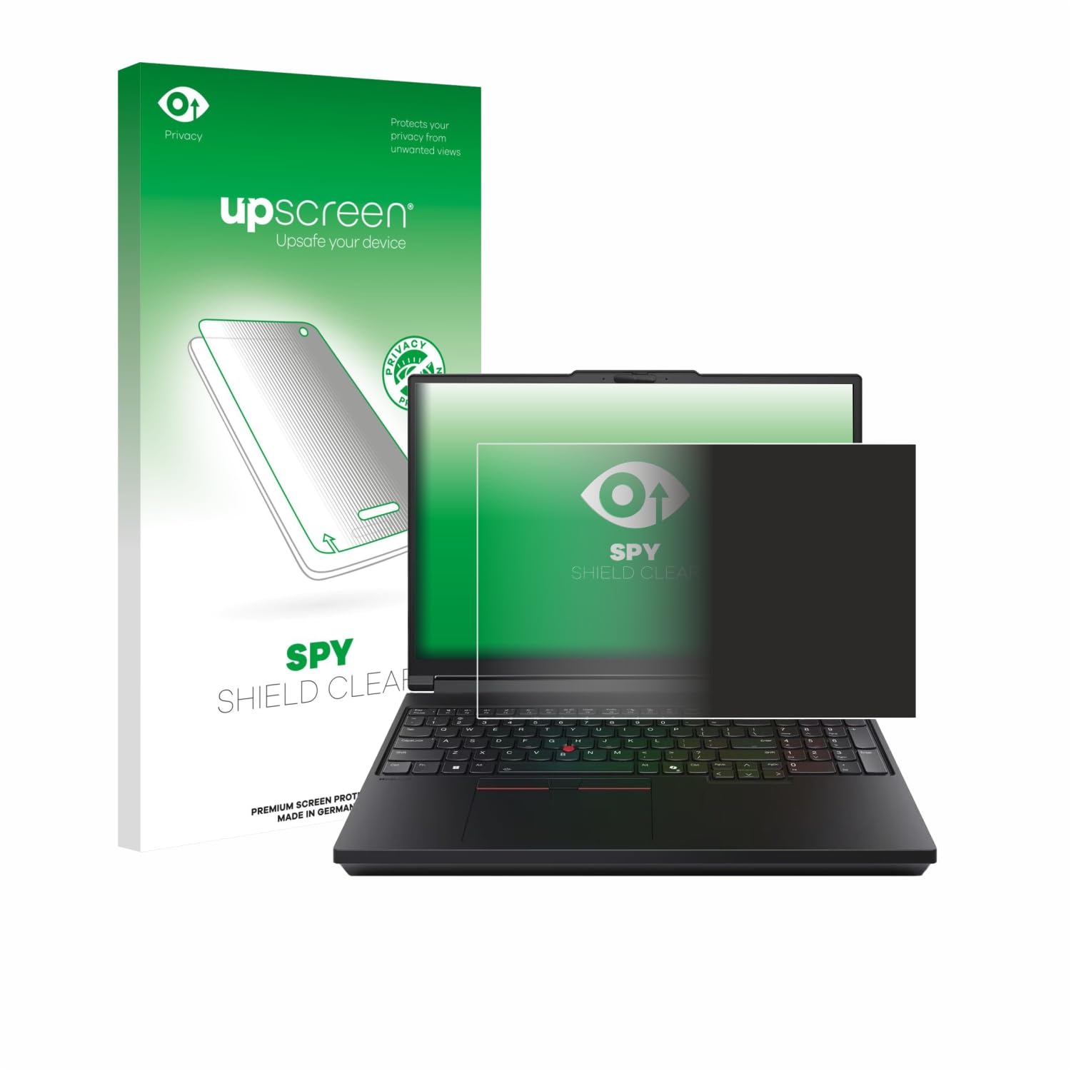 upscreen Anti-Spy Blickschutzfolie für Lenovo ThinkPad P16 Gen 3 Made in Germany, Privacy Screen Displayschutz-Folie [Sichtschutz, Blaulichtfilter]