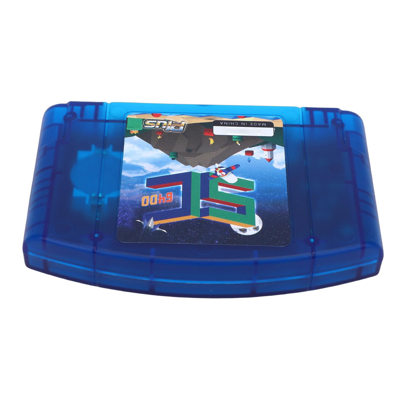 LICAEVEY Cartucho Flash de Código Abierto para Consola de Juegos N64 Tarjeta de Lectura Rápida Cartucho de Juegos Retro HD con Tarjeta de Memoria Pequeña de 16 GB con Copia de Seguridad de (azul