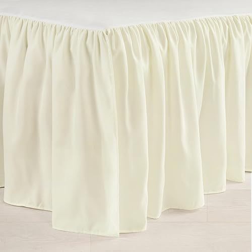 Miniatura 2 de Lush Decor Falda de cuna con volantes, caída de 16 pulgadas, color marfil