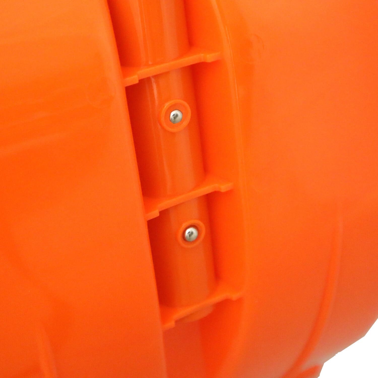 Bituxx Schneeschieber 80cm Schneeschaufel Schneewanne Schneeschild extra Breit mit Bügelgriff und Räder Orange (1 Stück)
