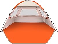 Vista 20 de Gorich - Tienda de campaña de playa con refugio solar para 3/4-5/6-7/8-10 personas con protección UV UPF 50+, toldo de playa ligero y fácil