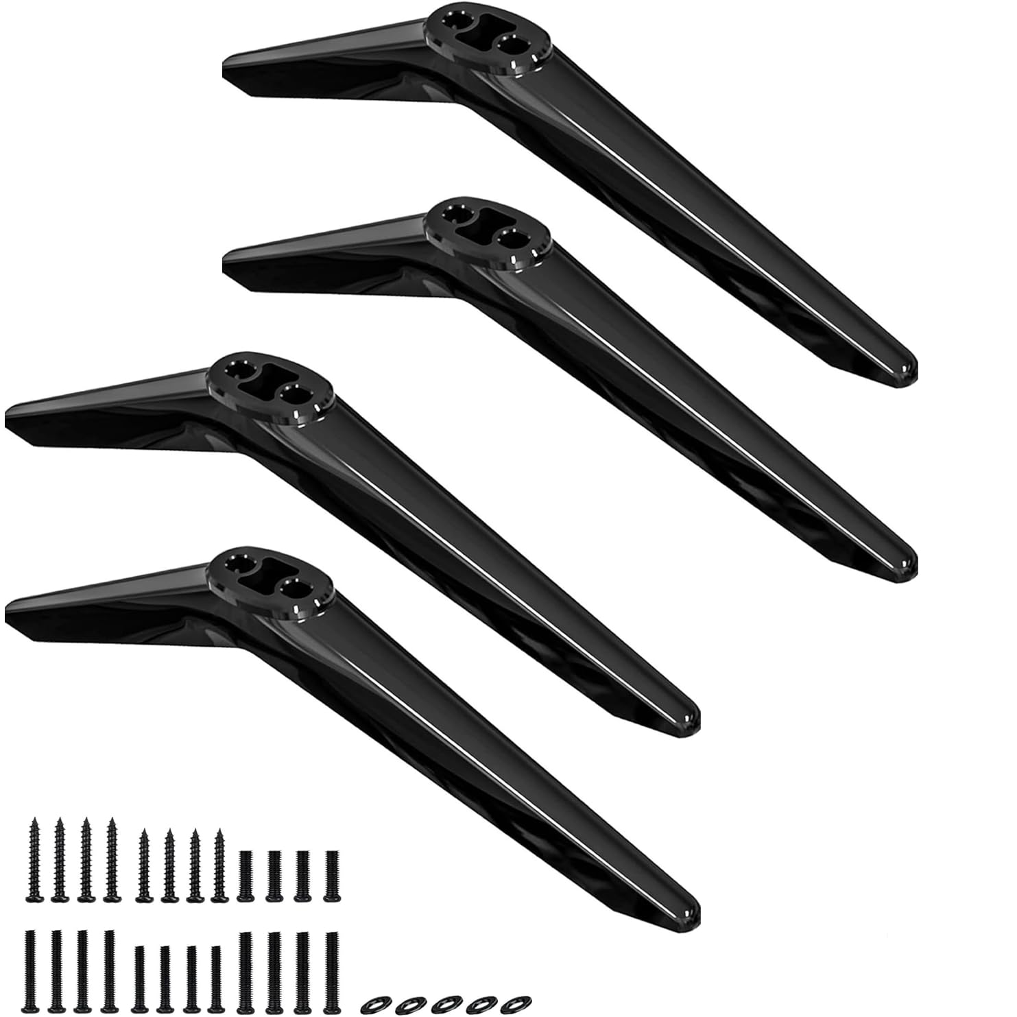 Soporte TCL de pared compatible con TV de 40 43 49 55 pulgadas, rack de metal negro 7