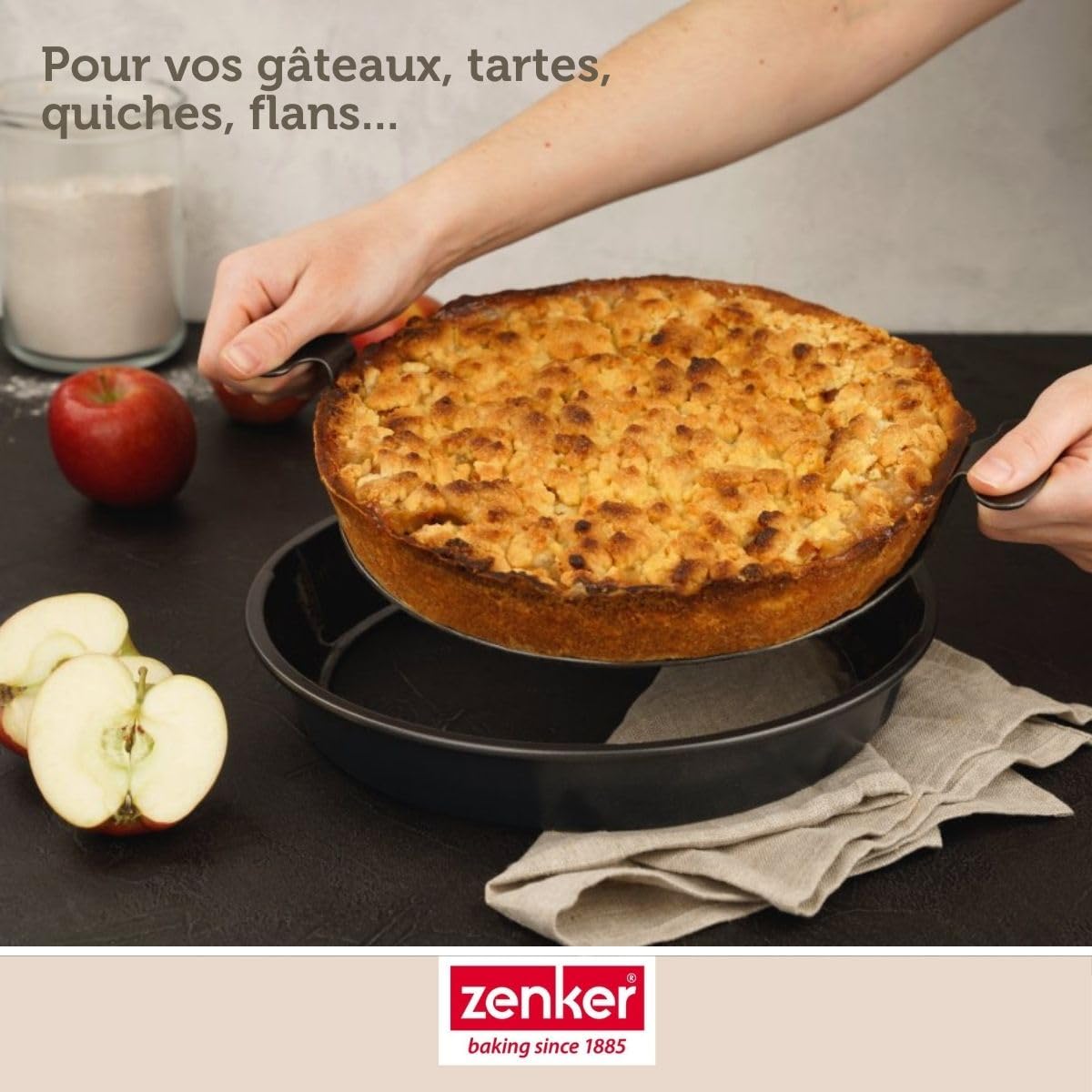 Zenker Lot de 2 moules à manqué antiadhésifs 28 cm