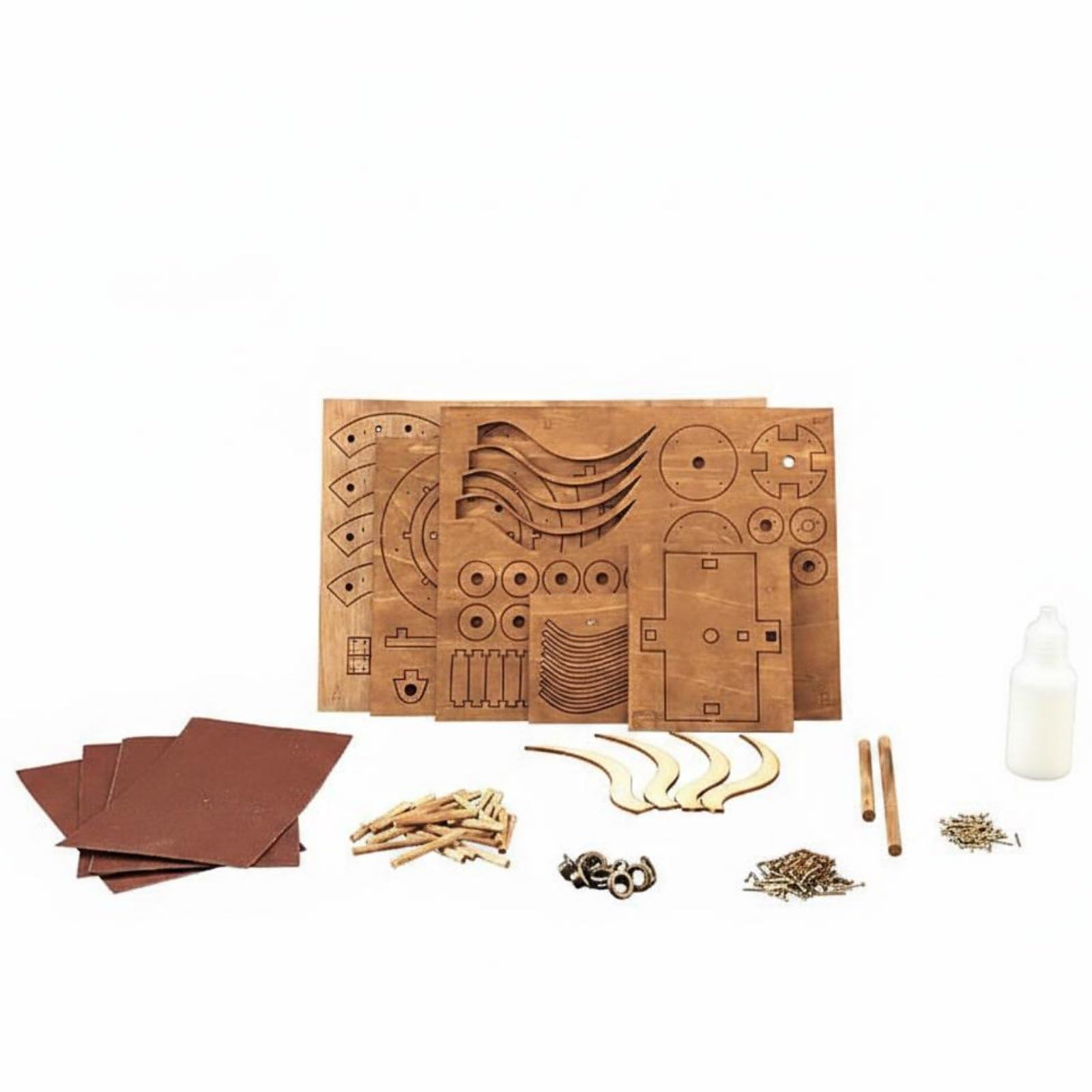 Educational Toy Renaissance Master Scythed Chariot Model DIY Assembly Wooden Scythed Chariot Assembly Kit Historical Period Inventor Invention Reproduction for History Buffs, Hobbyists, Desk D-image-48