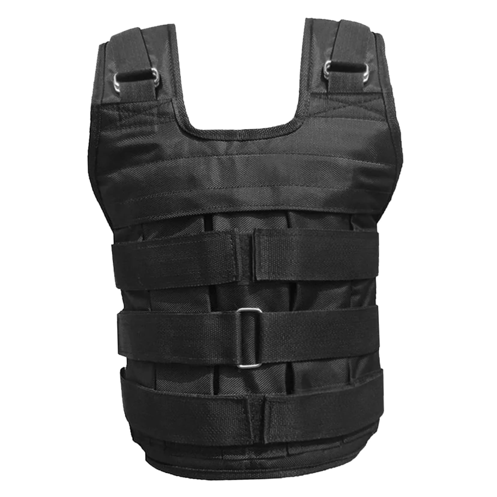 Gilet Zavorrato Regolabile Nero Oxford per Uomo e Donna | Fino a 50kg, per Palestra e Corsa, Design Moderno Vestibilità Versatile
