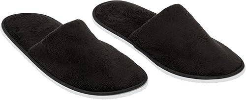 Vista 8 de Juvale 12 Pairs Disposable Slippers for Guests, Bulk Pack for Hotel, Spa, Shoeless Home, (US Men Size 11, Women 12)