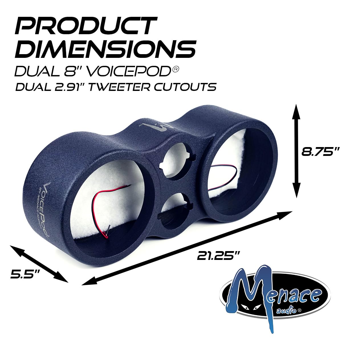 メンテルーブ Amazon.com: MENACE AUDIO® Dual 8