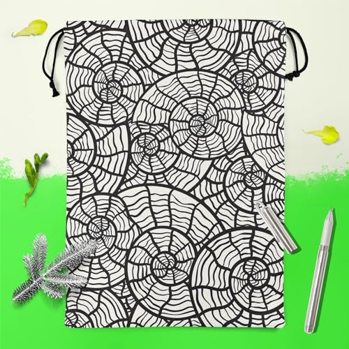 Image of ArtzFolio Sea Shells | Reusable Sack Bag | Bag for Gym, Storage, Vegetable & Travel