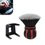 Zosgrew 1 PC Car Detail Brush, Spherical Ultra Soft Detailing Brush, Spherical Detail Brush with Storage Rack, Universal Car Cleaning Tools, for Most Cars, Trucks, SUVs (Red)