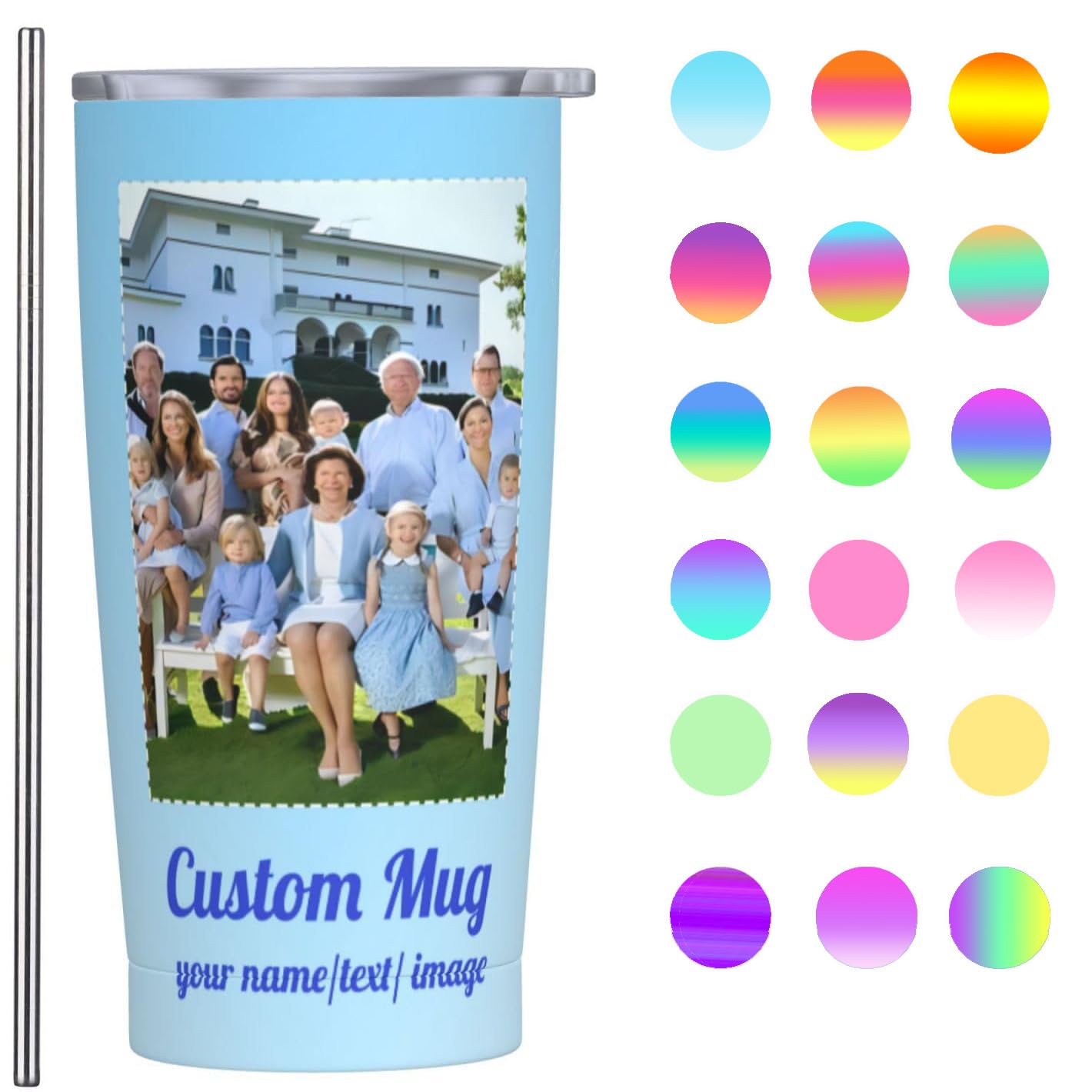 Custom Travel Coffee Mug With Lid, Custom 20 Oz Stainless Steel Travel Mugs, Engraved Name, Gifts For Women, Men And Friends!