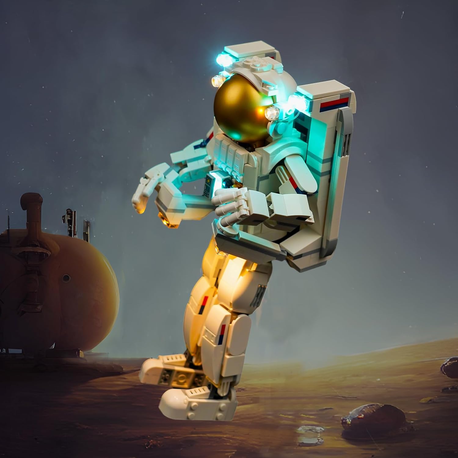 Upgraded Led Light Kit for Lego Creator 3 in 1 Space Astronaut Building Set, Compatible with Lego 31152, Best Gifts for Adults (Model Not Included)