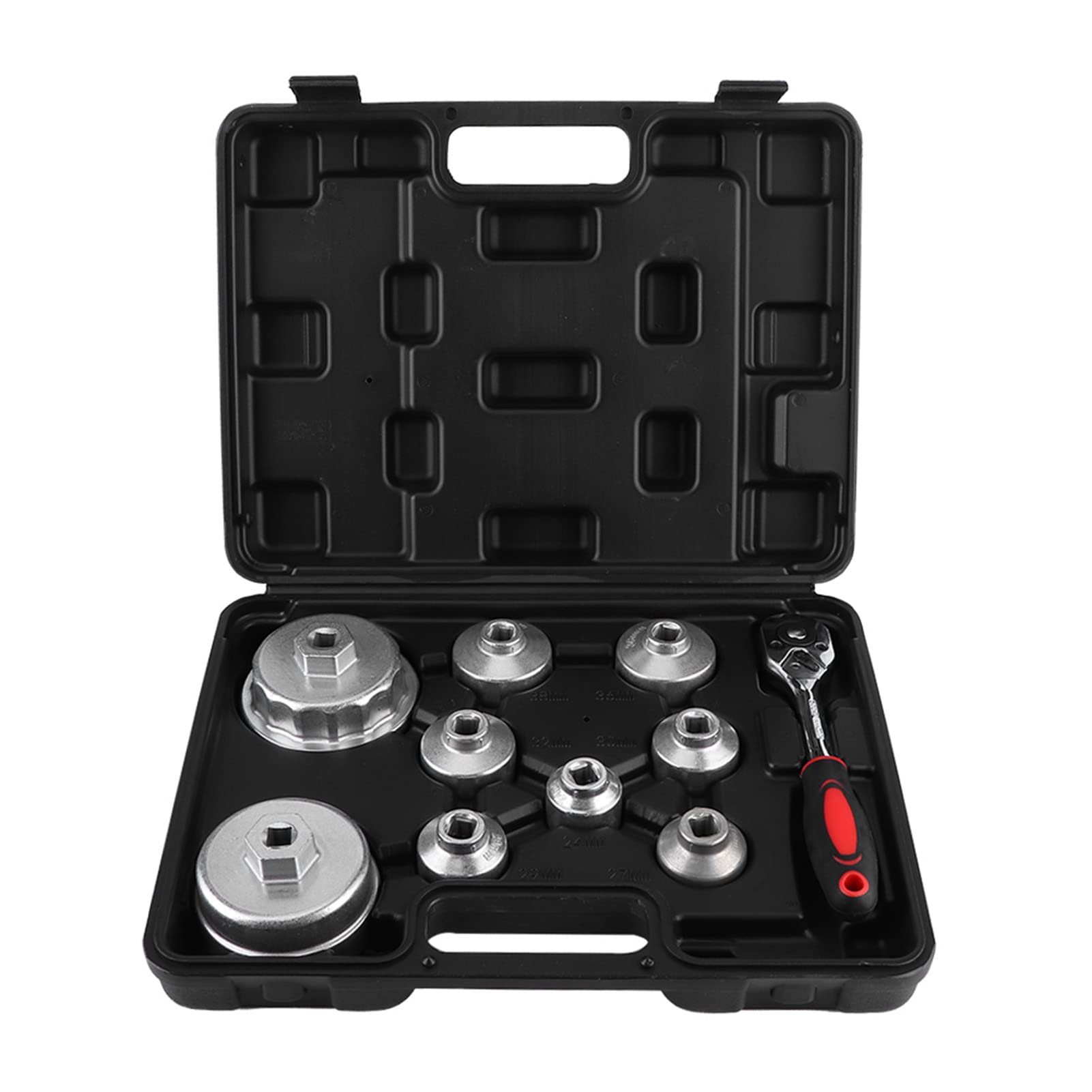 Llave para Filtro de Aceite, 10 Piezas Juego de Extracción de Filtro de Aceite Llave para Filtro de Aceite Extractor de Casquillo Herramienta de Extracción de Filtro de Aceite
