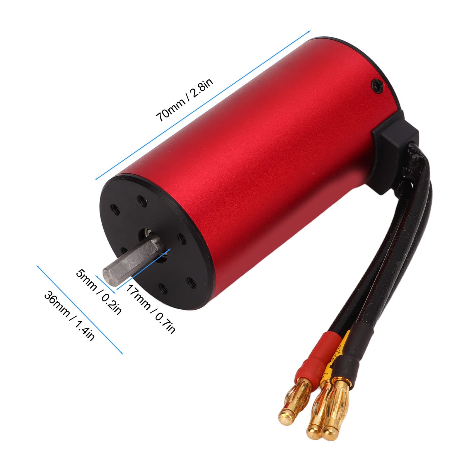 HERCHR S3670 2650KV Moteur sans Balais étanche Moteur sans Balais pour RC 1/8 Camion Voiture Bateau Dérive Pièces De Voiture De Course