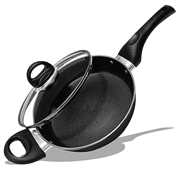 Non Stick Pan with Lid Induction for Cooking