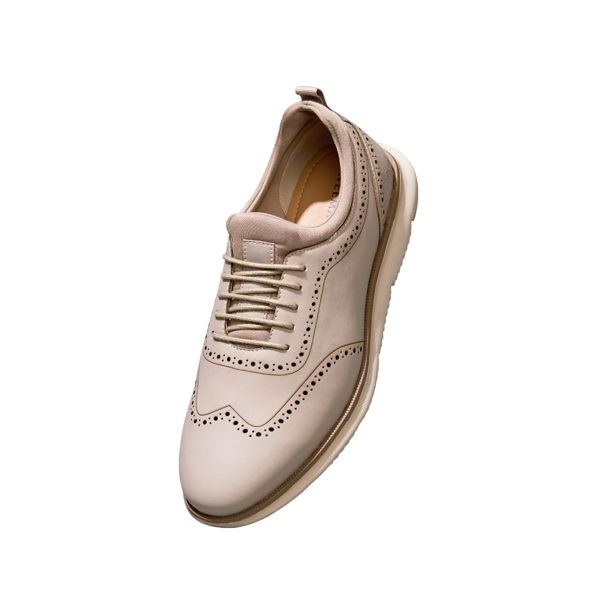 Neeman's Crossover Brogues Stylish Shoes for Men | Oxford Lace-Up Semi Formal Mens Footwear | Casual Comfortable Shoe for Office Wear