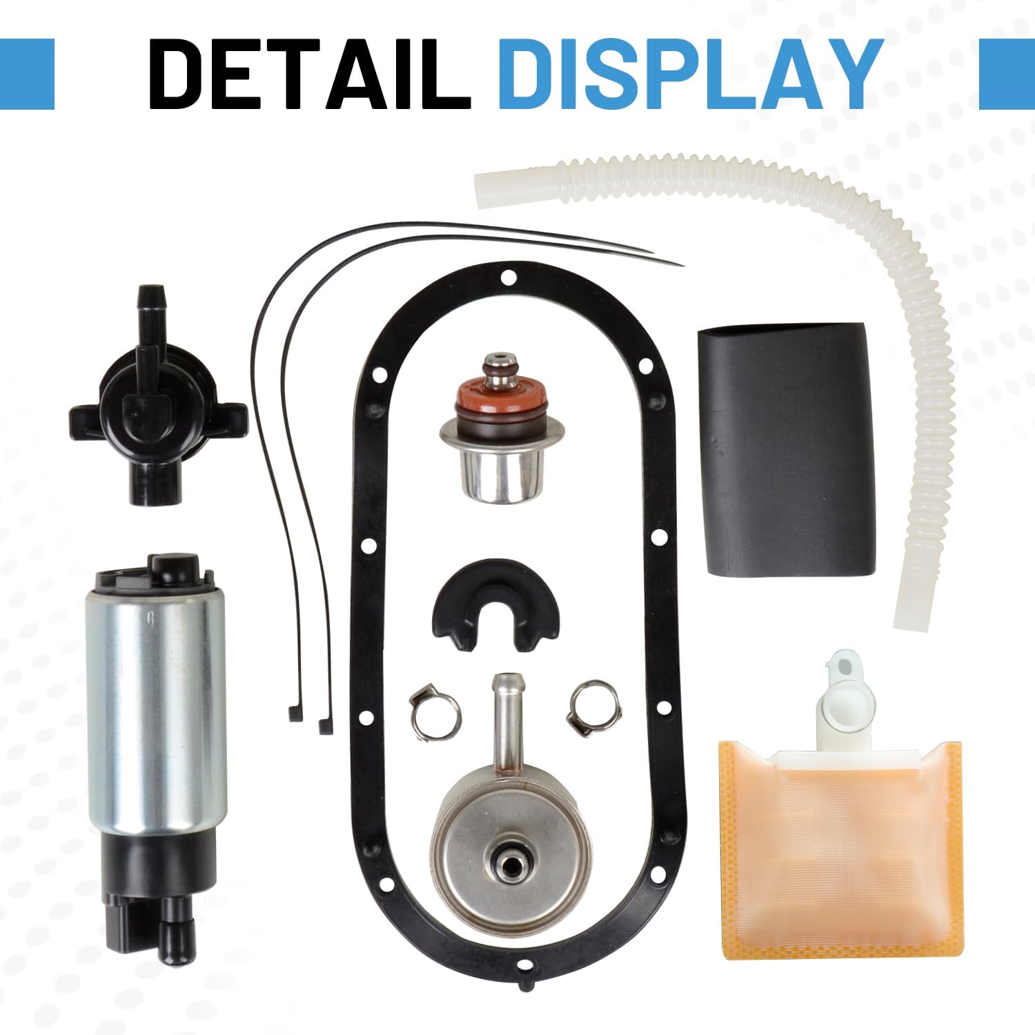 Fuel Pump Assembly With Regulator Housing and Seal and Fuel Filter Compatible With 2002-2007 Harley Davidson Touring Road King Street Glide Electra Glide Road Glide
