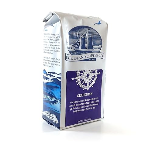 Miniatura 6 de Erie Island Jamaican Me Crazy - Café molido con sabor mezclado con licor mexicano, sabor a caramelo y vainilla, tostado ligero, molido de 12 onzas