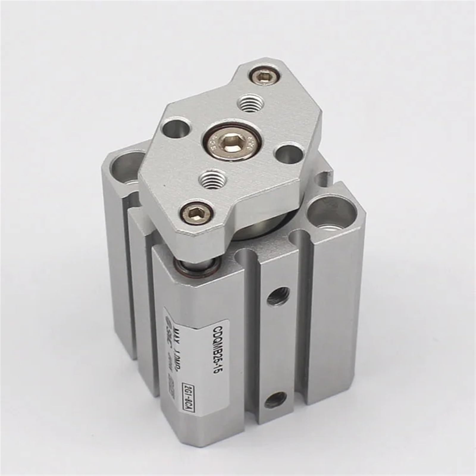 CDQMB CQMB CQMB25 CDQMB25 Cilindro neumático compacto de doble efecto con varilla guía y carrera de 5 a 50 mm, imán incorporado, 1 unidad(CQMB25-15)