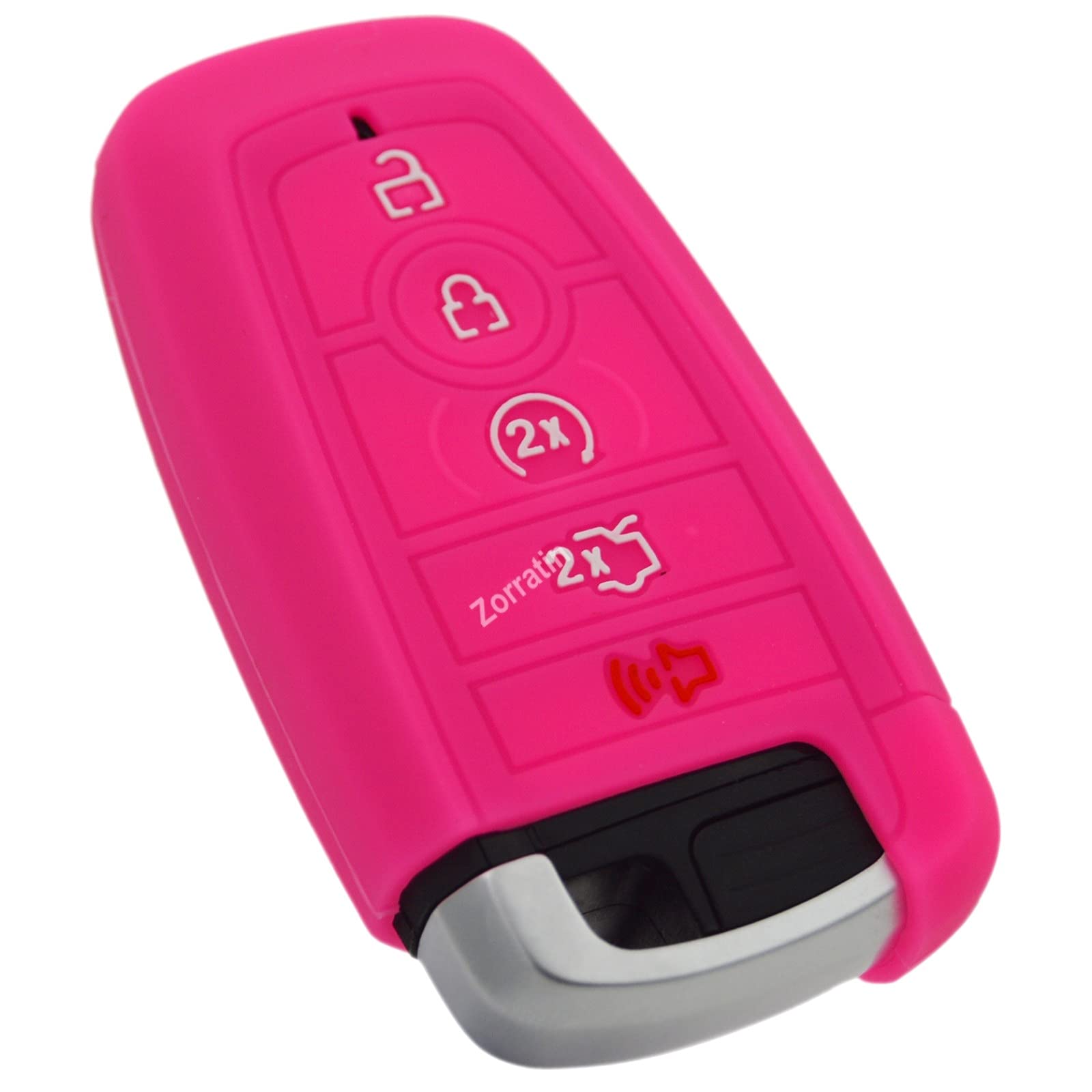 Silicone Key Fob Cover for Ford F150 Mustang Explorer Expedition Escape Edge Bronco Transit Maverick and Lincoln Navigator Nautilus Aviator Corsair