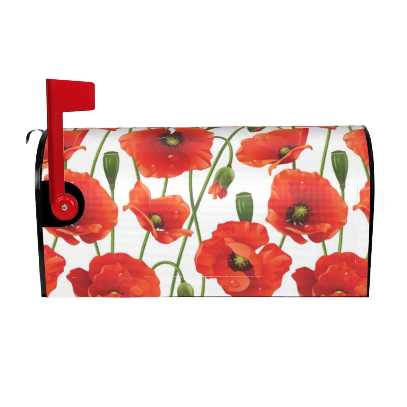 Flower. Print Mailbox Cover Wraps Post Letter Box Cover Decor For Outside Garden Yard Farmhouse Home