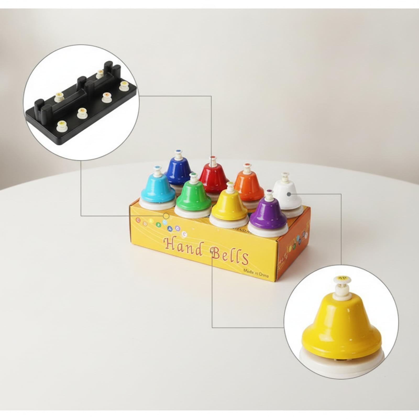 TISHITA 8 Pièces Clochettes Musicales Musical | Coloré, pour