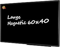 Vista 9 de Lockways Pizarra Magnética de Tiza 48 x 36 Pulgadas, Marco de Aluminio Pizarra Grande, Pizarra de Tiza Colgante Decoración de Pared para Menú