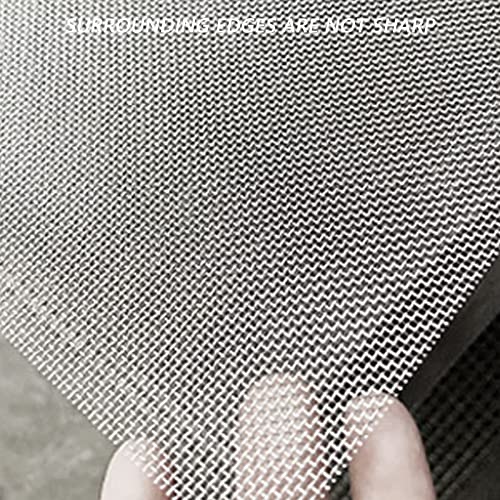 Edelstahl Drahtgewebe,4 Stück Filtergitter Drahtgewebe Filter Mesh Drahtgeflecht 20 Mesh Maschendraht Filtersieb Blatt 1mm Feinmaschiges für Türen Verhindert Mäuse Insekten und Schlangen,300 x 210 mm