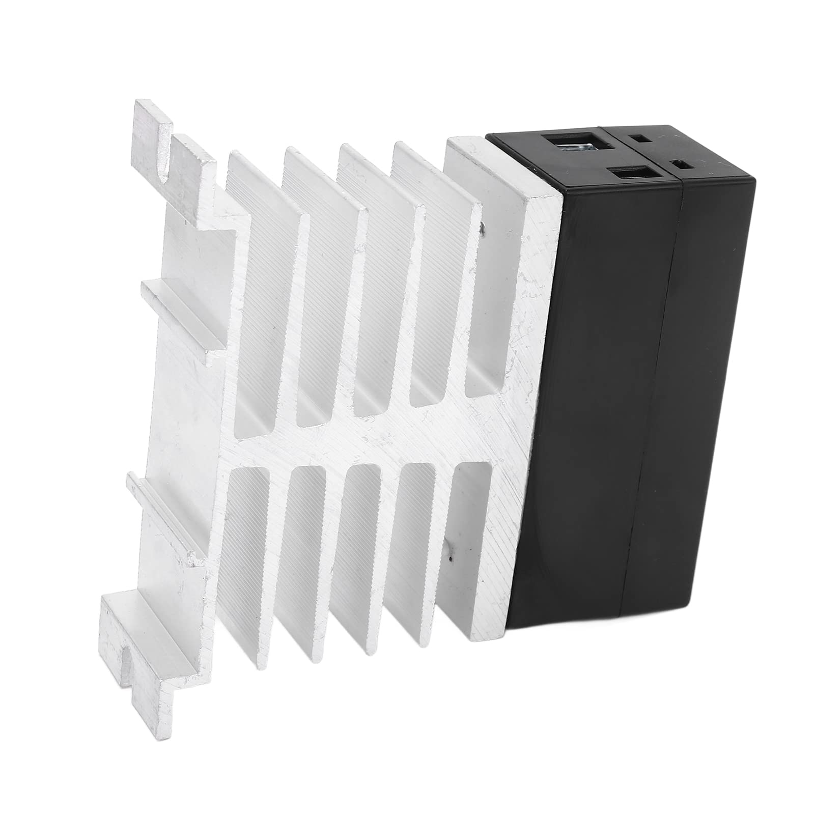 Home Solid State Relay, 3?32V Input 5?220V Output Good Insulation Flame Retardant Casing SSR Accessory with Heatsink for Temp Control