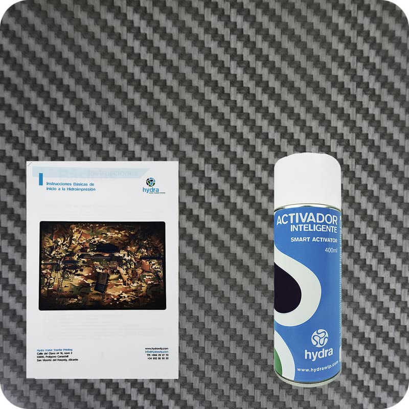 BASIC Hydro Dipping Kit Hydro dip Kit Hydrographics Kit : 1 SMART Water Transfer Printing Activator Spray 400 ml + Basic User`s Guide + Hydrographic film. Size: Width: 1' 8". Lenght: 6' 7" (HFC-003)